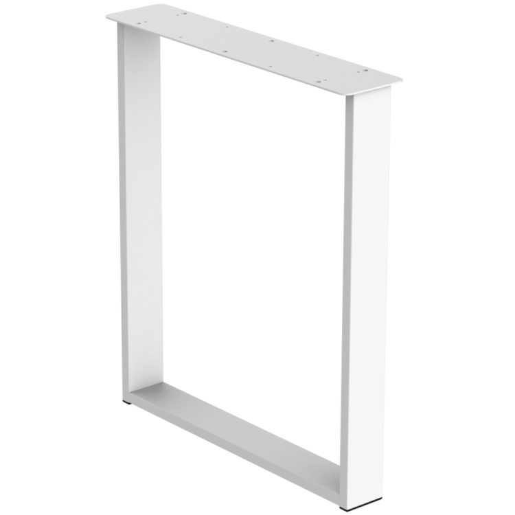 2 nogi do stołu i biurka białe typ U 80x20mm