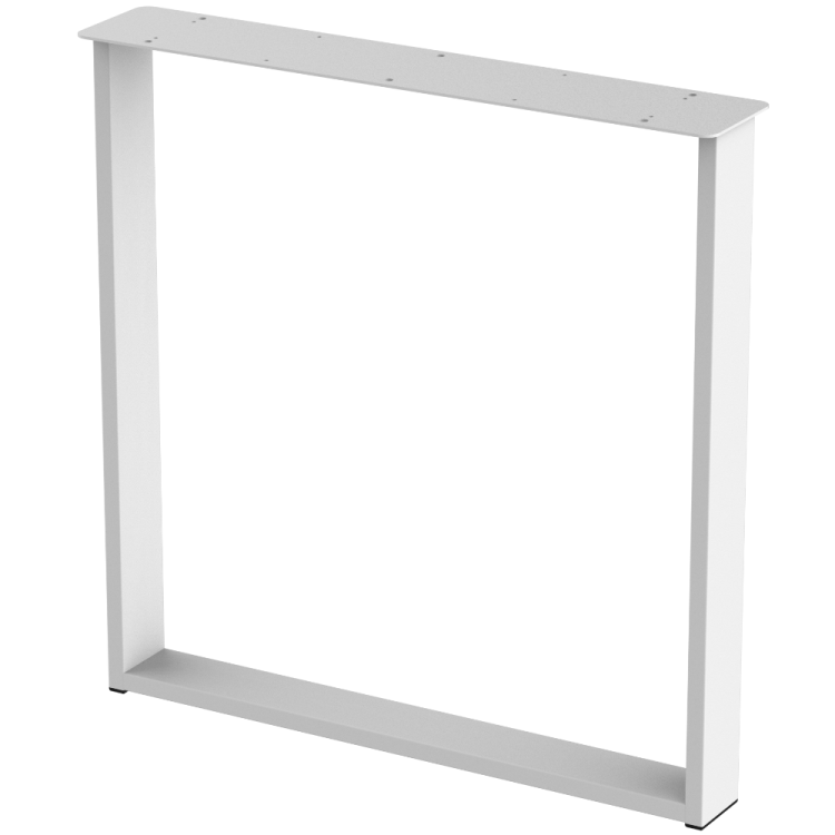 2 nogi do stołu i biurka białe typ U 80x20mm