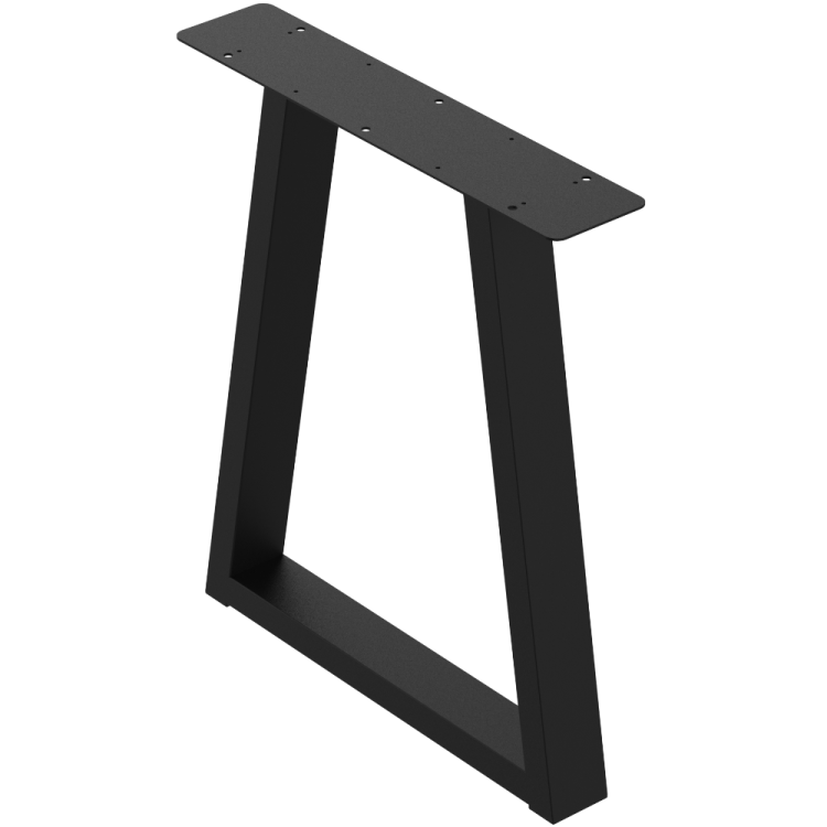 2 nogi do stołu i biurka czarne typ V 80x40mm