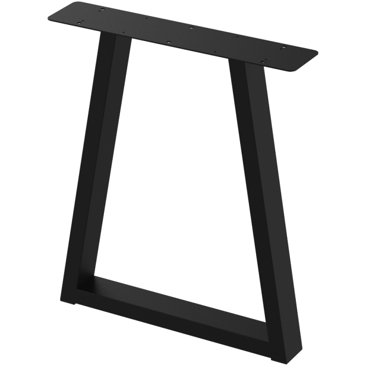 2 nogi do stołu i biurka czarne typ V 80x40mm