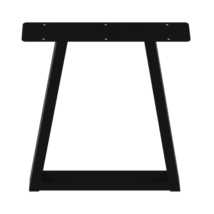 2 nogi do stołu i biurka czarne typ V 80x40mm