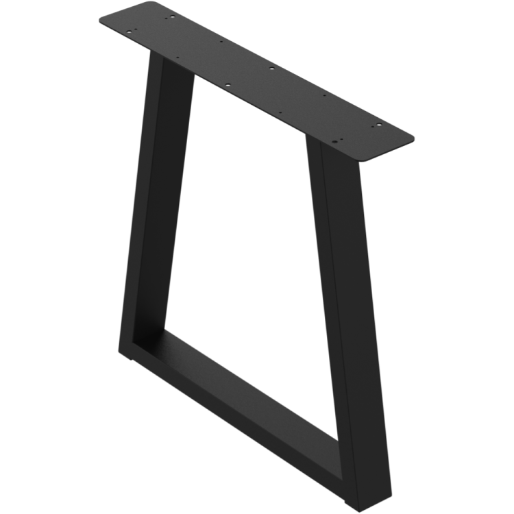 2 nogi do stołu i biurka czarne typ V 80x40mm
