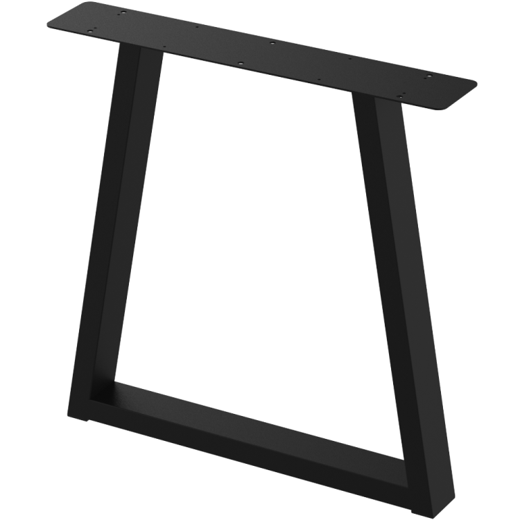 2 nogi do stołu i biurka czarne typ V 80x40mm