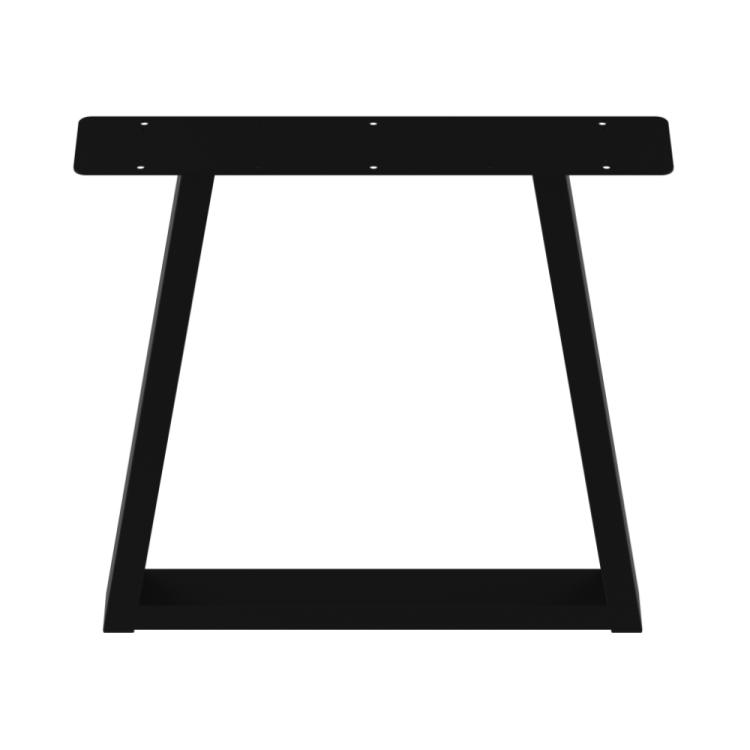 2 nogi do stołu i biurka czarne typ V 80x40mm