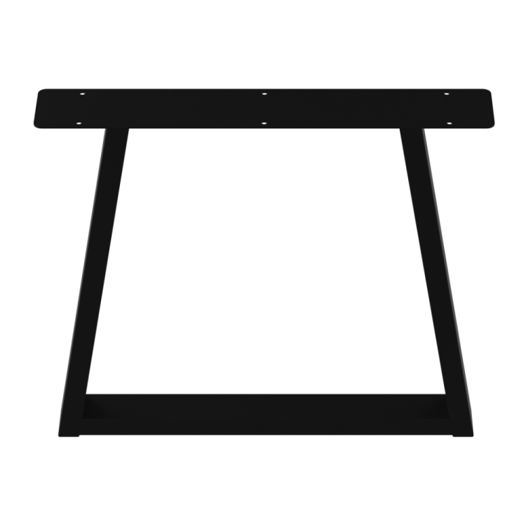 2 nogi do stołu i biurka czarne typ V 80x40mm