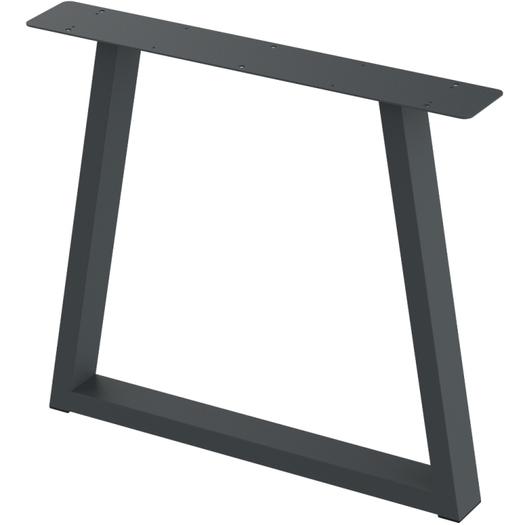2 nogi do stołu i biurka grafit typ V 80x40mm