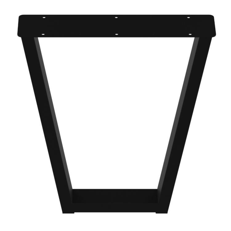 2 nogi do stołu i biurka czarne typ V 80x40mm
