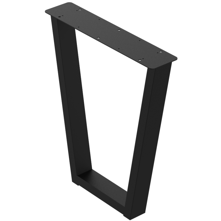 2 nogi do stołu i biurka czarne typ V 80x40mm