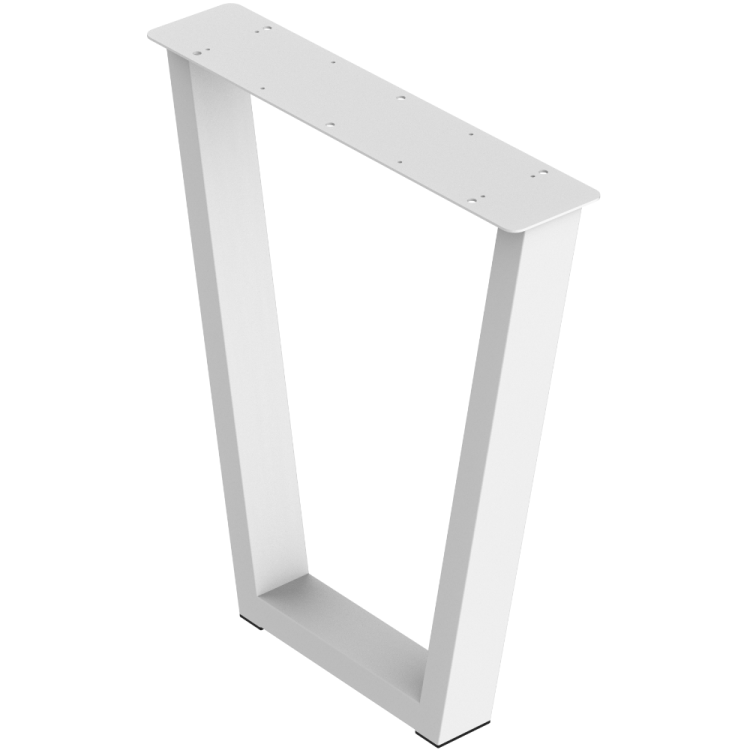 2 nogi do stołu i biurka białe typ V 80x40mm