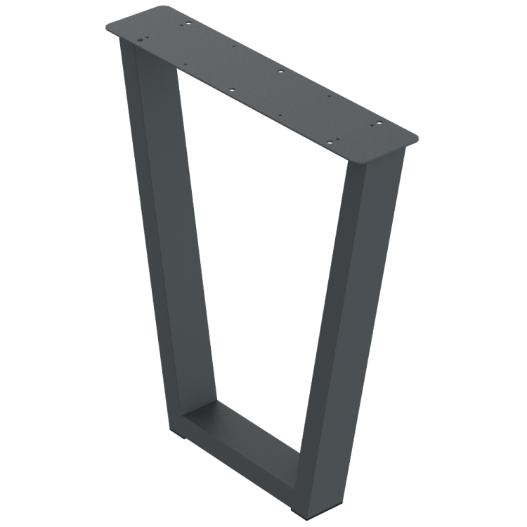 2 nogi do stołu i biurka grafit typ V 80x40mm
