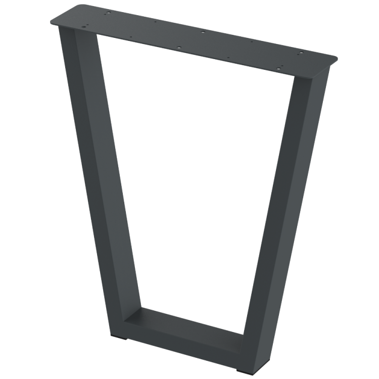 2 nogi do stołu i biurka grafit typ V 80x40mm