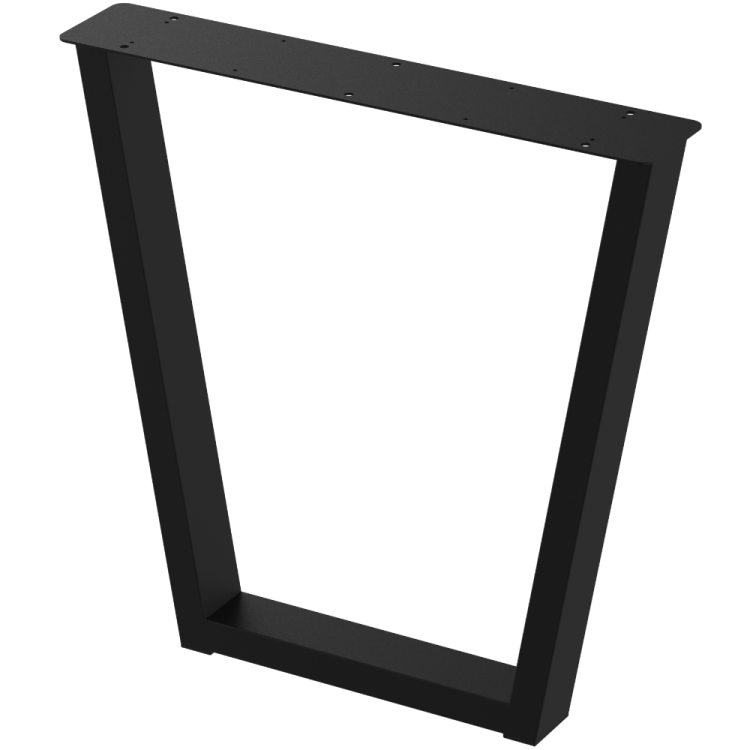 2 nogi do stołu i biurka czarne typ V 80x40mm