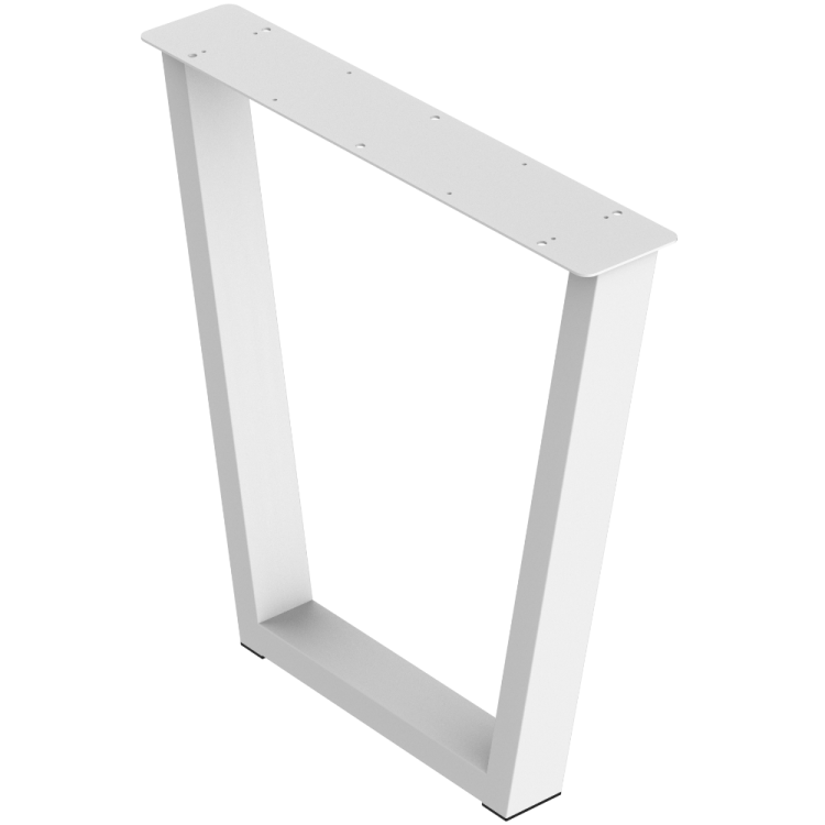 2 nogi do stołu i biurka białe typ V 80x40mm