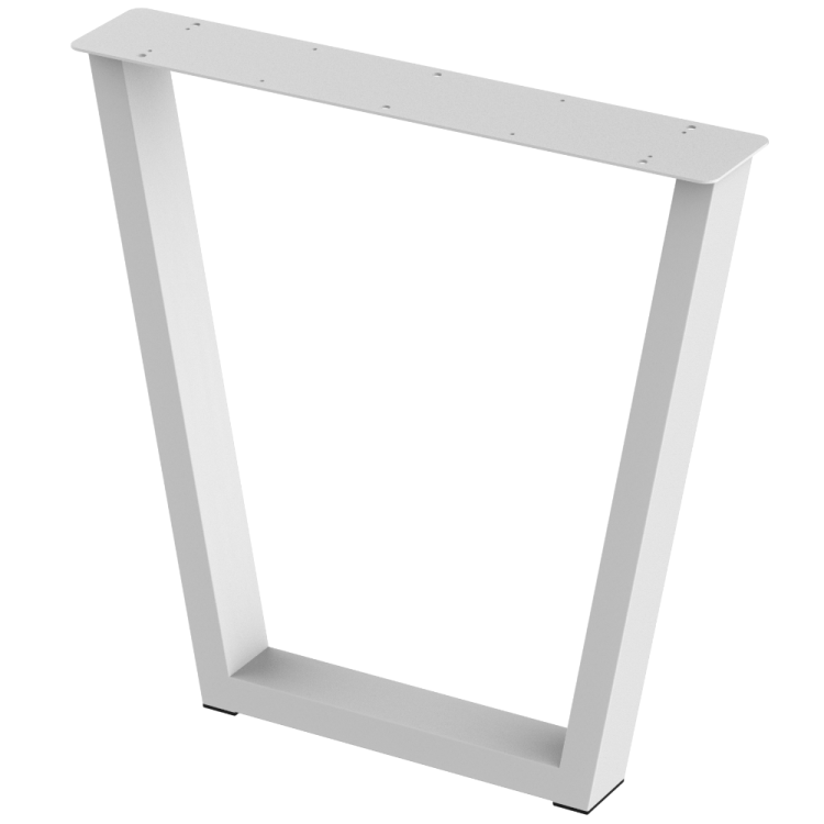 2 nogi do stołu i biurka białe typ V 80x40mm