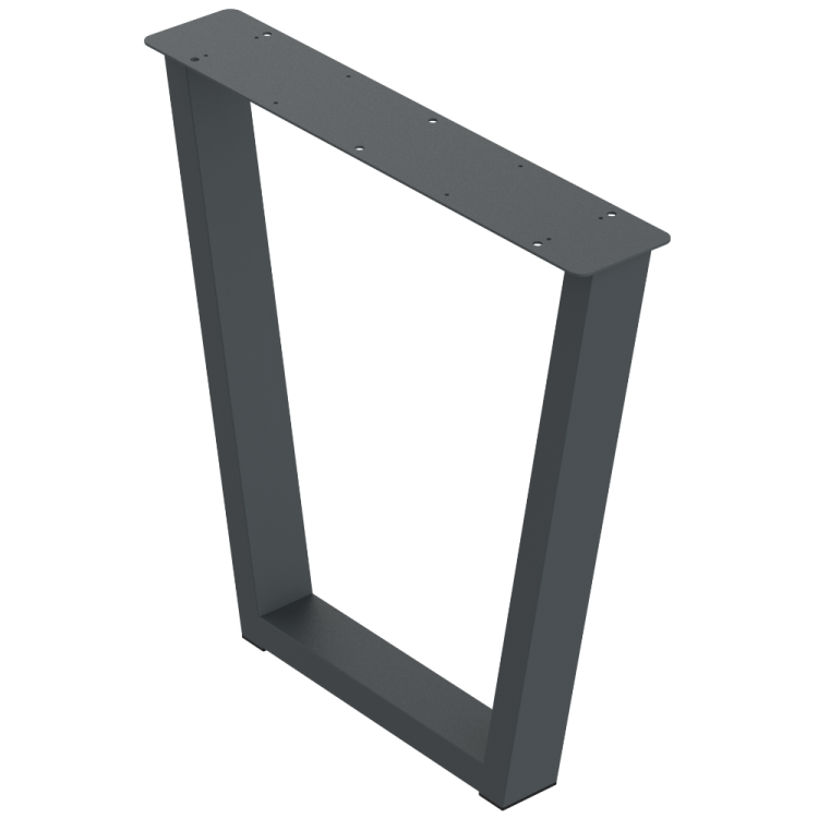 2 nogi do stołu i biurka grafit typ V 80x40mm