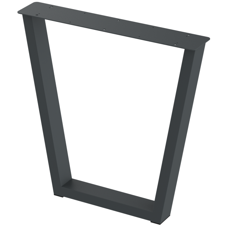 2 nogi do stołu i biurka grafit typ V 80x40mm