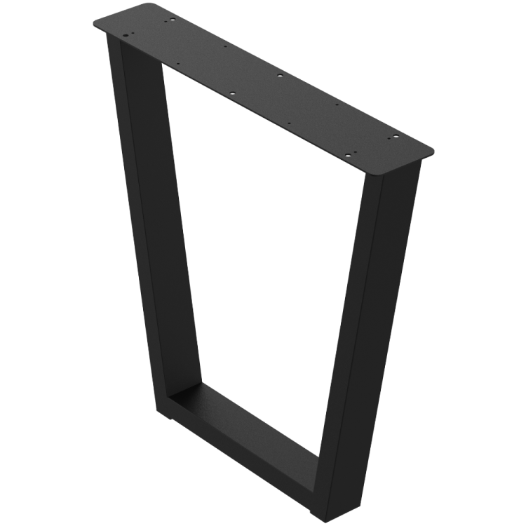 2 nogi do stołu i biurka czarne typ V 80x40mm