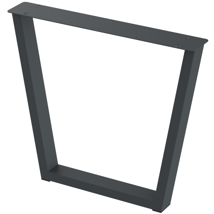 2 nogi do stołu i biurka grafit typ V 80x40mm