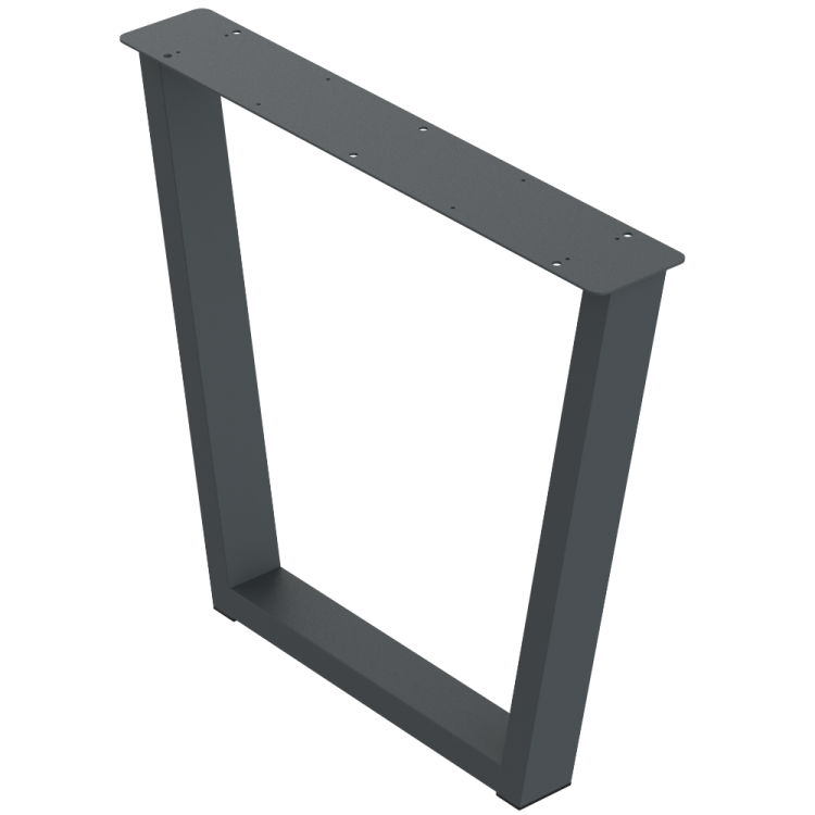 2 nogi do stołu i biurka grafit typ V 80x40mm