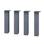 4 Nogi do stołu TYP- B7070 (profil 70x70mm) Kolor Antracyt Rozmiar 420H 