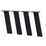 4 Nogi do stołu TYP- I8040 (profil 80x40mm) Kolor Czarny Rozmiar 420H 