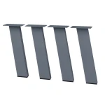 4 Nogi do stołu TYP- I8040 (profil 80x40mm) Kolor Antracyt Rozmiar 420H 