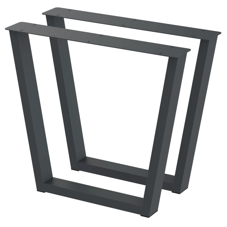 2 nogi do stołu i biurka grafit typ V 80x40mm