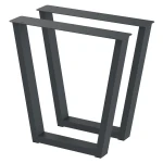 2 Nogi do stołu TYP- V2 (profil 80x40mm) Kolor Antracyt Rozmiar 715-720H 