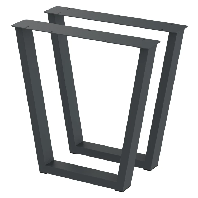 2 nogi do stołu i biurka grafit typ V 80x40mm