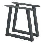 2 Nogi do stołu TYP- V (profil 80x40mm) Kolor Antracyt Rozmiar 715-720H 