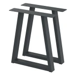 2 Nogi do stołu TYP- V (profil 80x40mm) Kolor Antracyt Rozmiar 615-720H 
