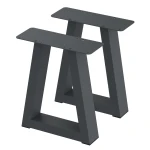 2 Nogi do stołu TYP- V (profil 80x40mm) Kolor Antracyt Rozmiar 350-420H 