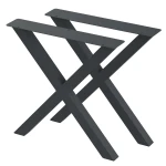 2 Nogi do stołu TYP- X (profil 60x60mm) Kolor Antracyt Rozmiar 715-720H 