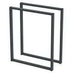 2 Nogi do stołu TYP- U (profil 40x20mm) Kolor Antracyt Rozmiar 600-720H 