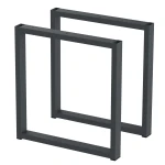 2 Nogi do stołu TYP- U (profil 40x20mm) Kolor Antracyt Rozmiar 400-420H 