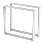 2 Nogi do stołu TYP- U (profil 80x20mm) Kolor Biały Rozmiar 815-720H 