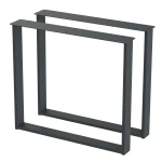 2 Nogi do stołu TYP- U (profil 80x20mm) Kolor Antracyt Rozmiar 815-720H 