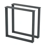 2 Nogi do stołu TYP- U (profil 80x20mm) Kolor Antracyt Rozmiar 715-720H 