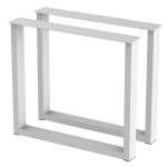 2 Nogi do stołu TYP- U (profil 80x40mm) Kolor Biały Rozmiar 815-720H 