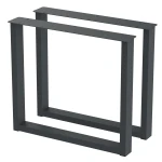 2 Nogi do stołu TYP- U (profil 80x40mm) Kolor Antracyt Rozmiar 815-720H 