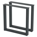 2 Nogi do stołu TYP- U (profil 80x40mm) Kolor Antracyt Rozmiar 715-720H 