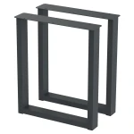 2 Nogi do stołu TYP- U (profil 80x40mm) Kolor Antracyt Rozmiar 615-720H 