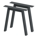 2 Nogi do stołu TYP- A (profil 80x40mm) Kolor Antracyt Rozmiar 715-720H 