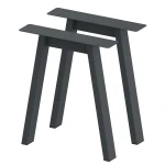 2 Nogi do stołu TYP- A (profil 80x40mm) Kolor Antracyt Rozmiar 615-720H 