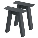 2 Nogi do stołu TYP- A (profil 80x40mm) Kolor Antracyt Rozmiar 350-420H 