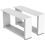 2 Nóżki do komody K3-200 (profil 80x20mm) Kolor Biały Rozmiar 380-200H 