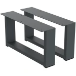 2 Nóżki do komody K2-200 (profil 60x20mm) Kolor Antracyt Rozmiar 380-200H 