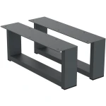 2 Nóżki do komody K2-150 (profil 60x20mm) Kolor Antracyt Rozmiar 380-150H 
