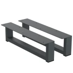 2 Nóżki do komody K1-100 (profil 40x20mm) Kolor Antracyt Rozmiar 380-100H 