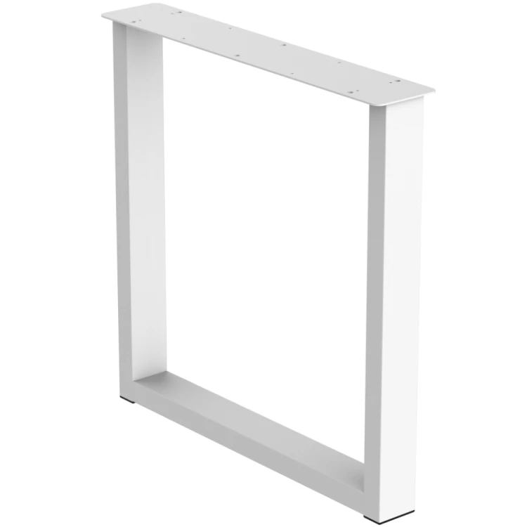 2 nogi do stołu i biurka białe typ U 80x40mm